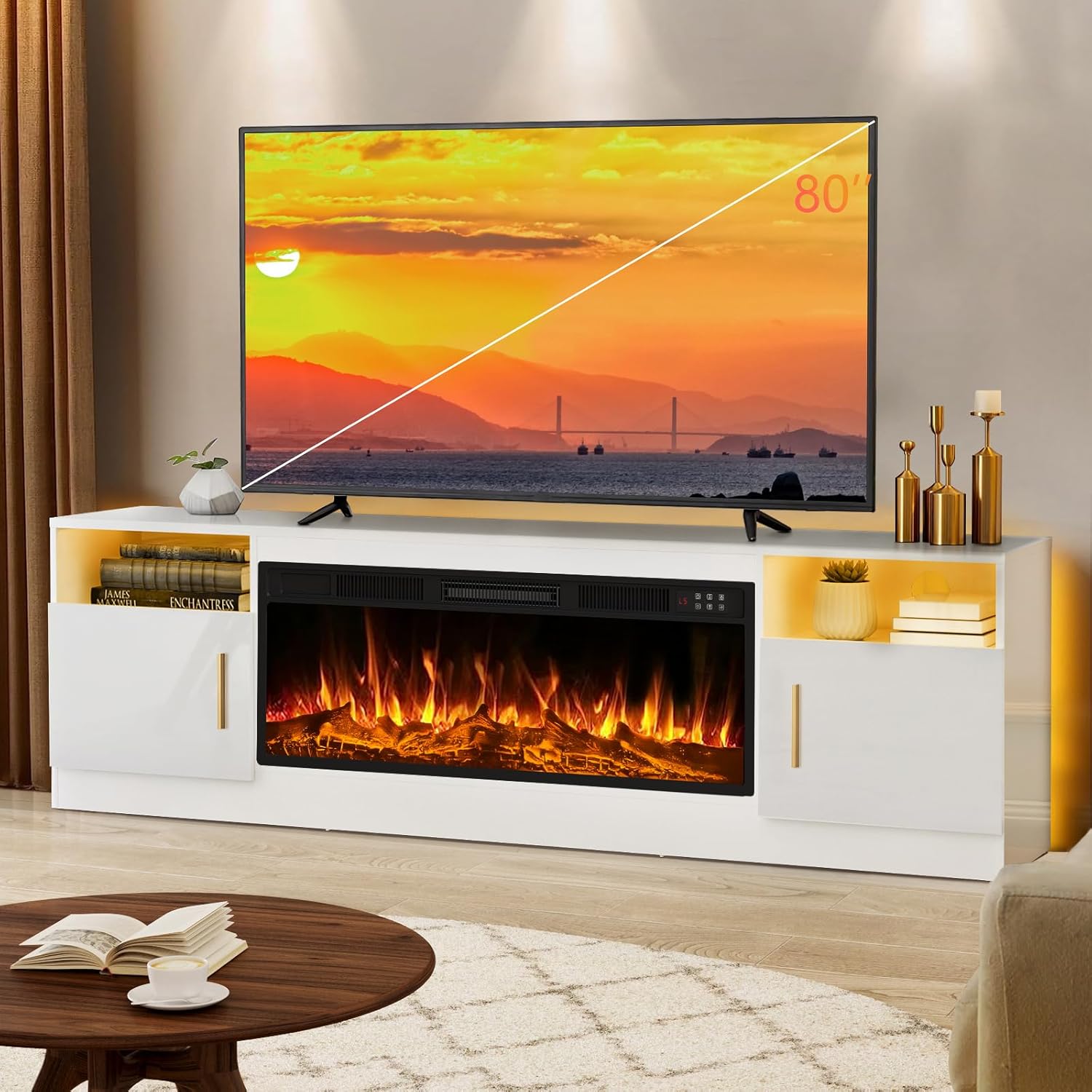 5 best electric fireplace tv stands [2026]