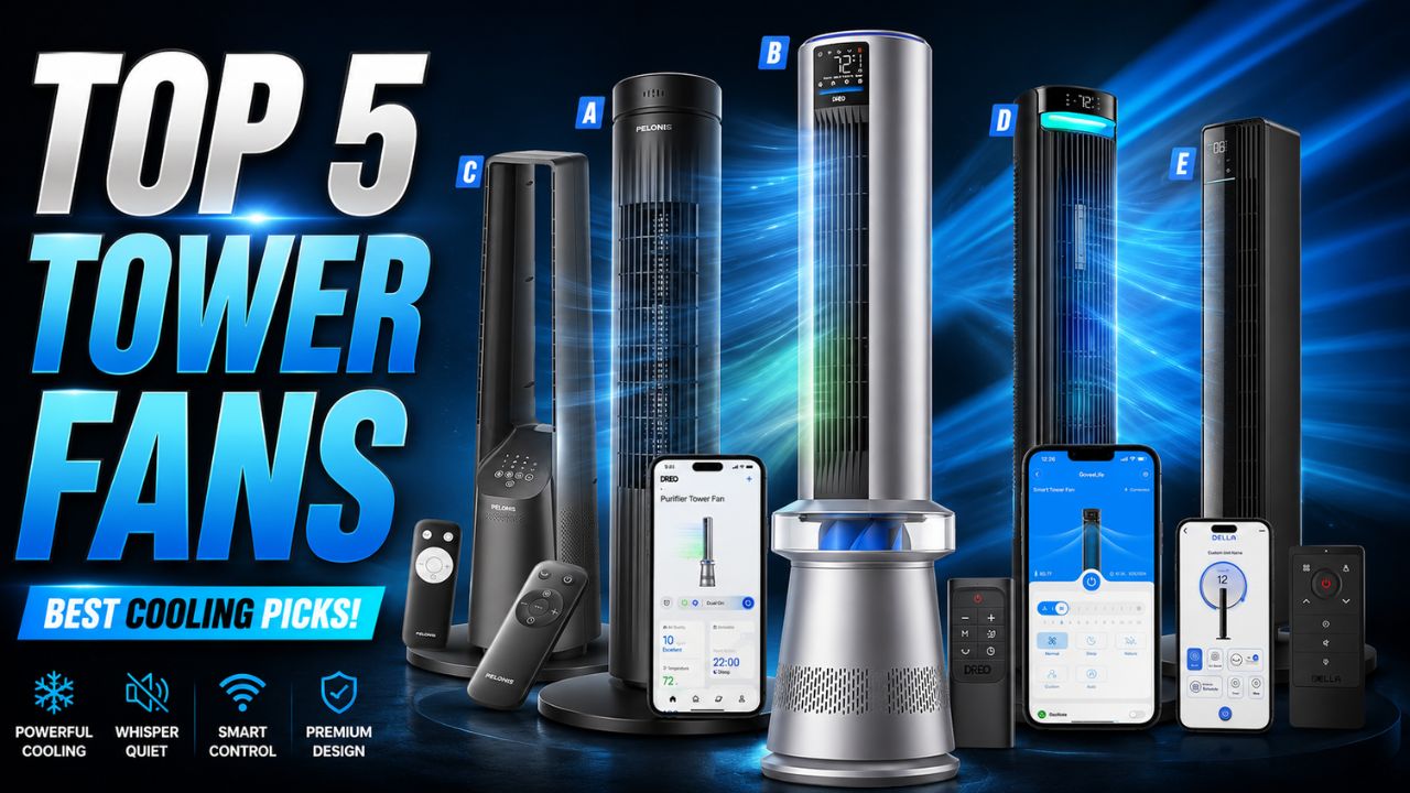 Best Tower Fans 2026 – Quiet, Powerful & Smart Cooling Fans Reviewed