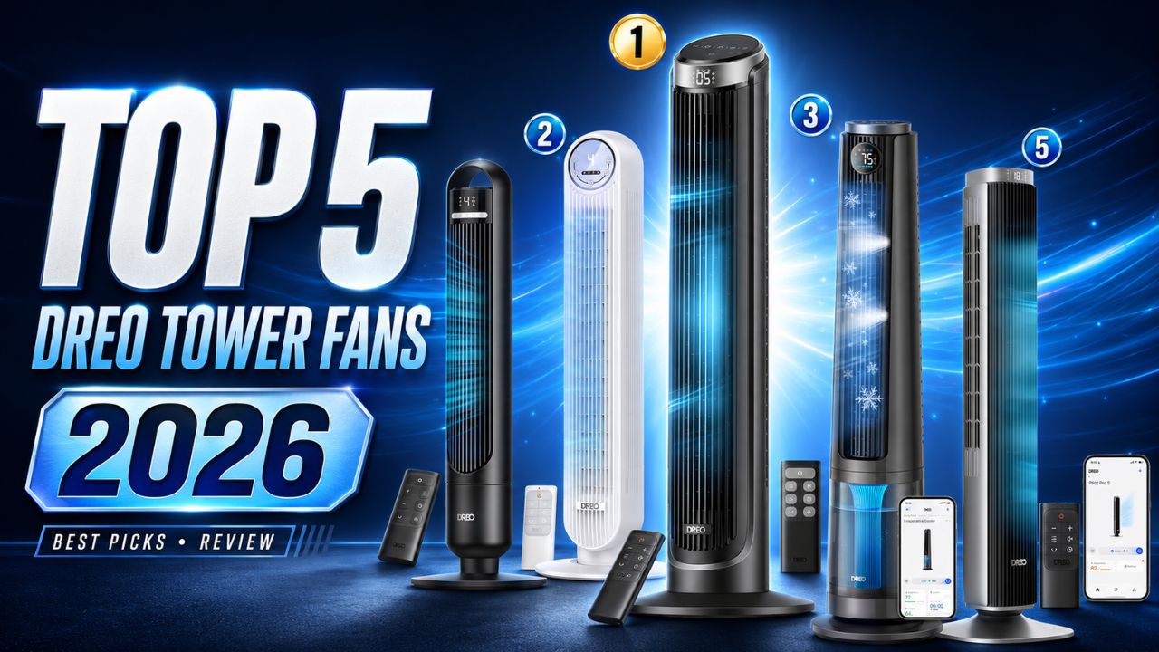 DREO Tower Fan Review | Quiet Bedroom Fan with Strong Airflow